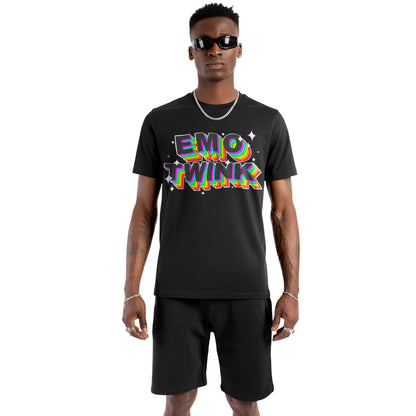 Emo Twink Rainbow Graphic Tee