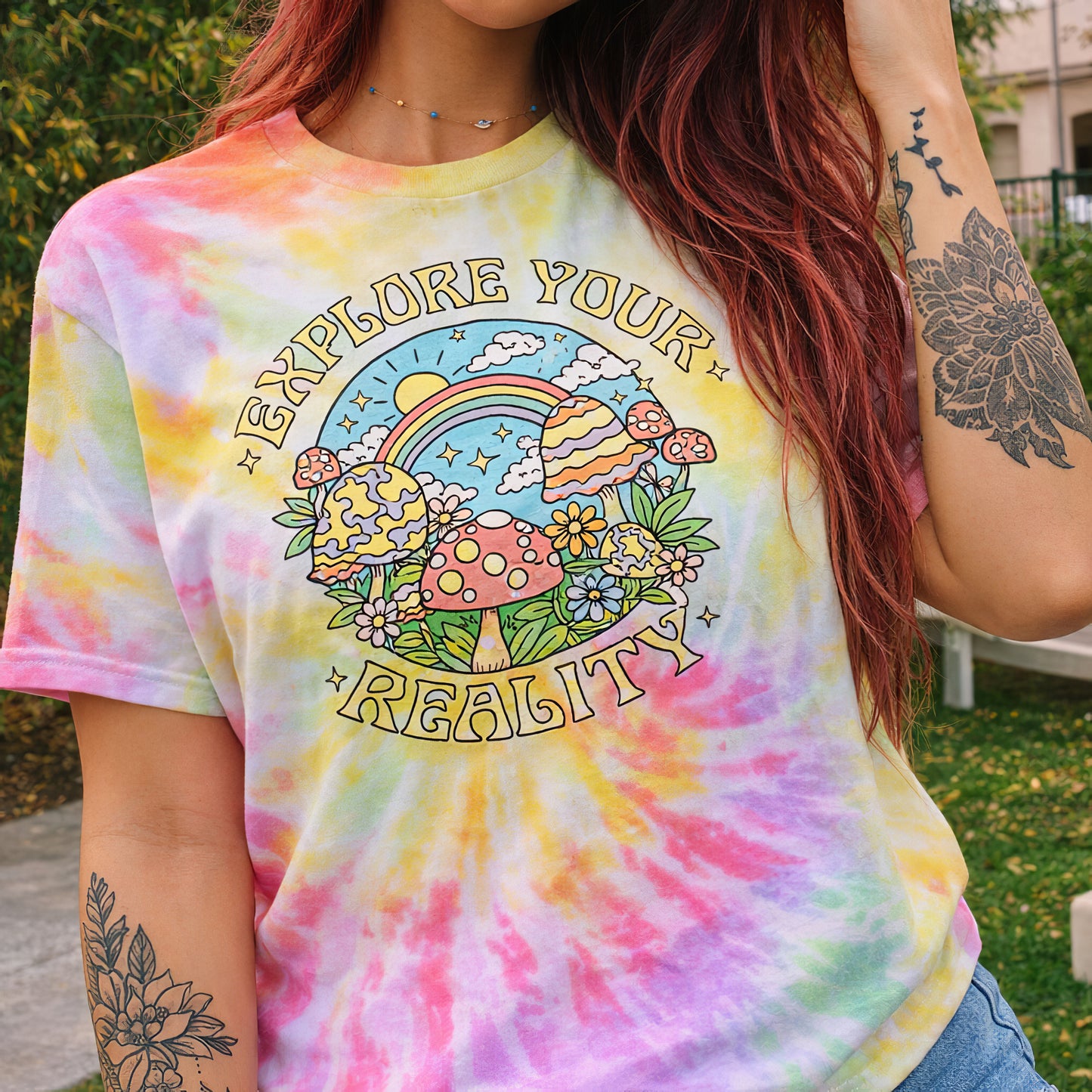 Explore Your Reality Psychedelic Tie-Dye T-Shirt