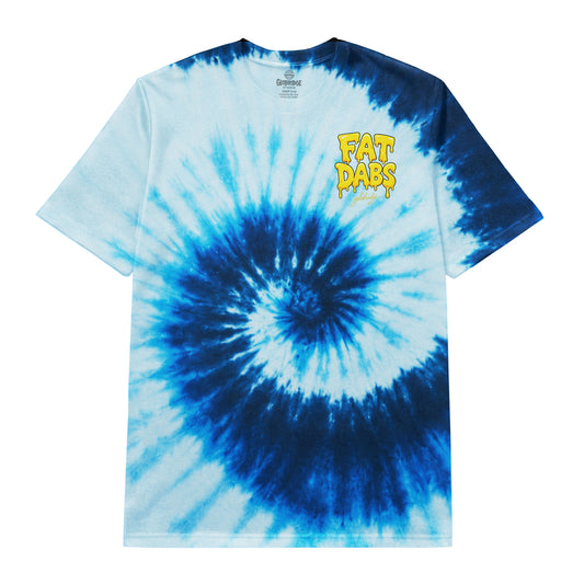 Fat Dabs Blue Tie Dye Tee