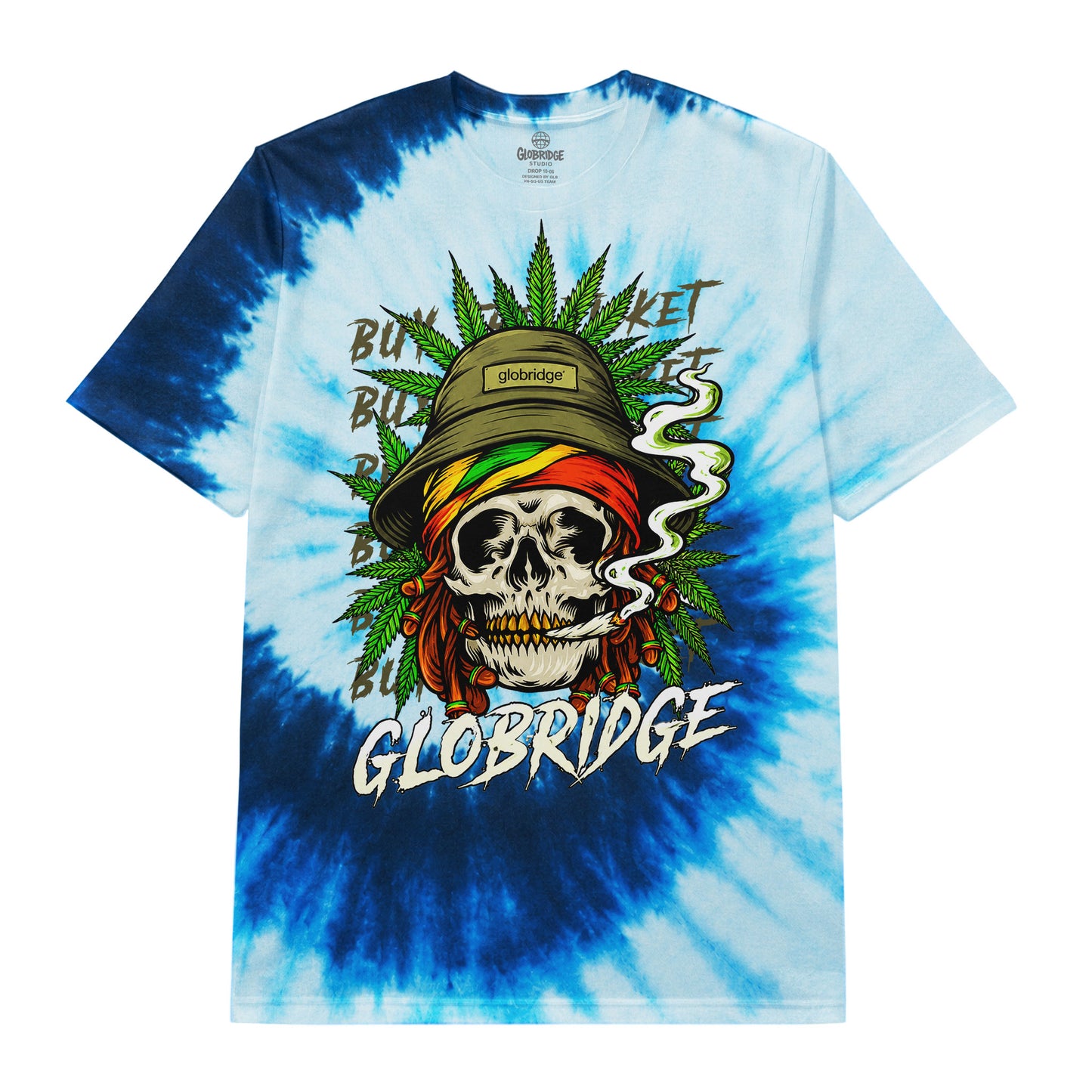 Fear and Loathing Blue Tie Dye Tee