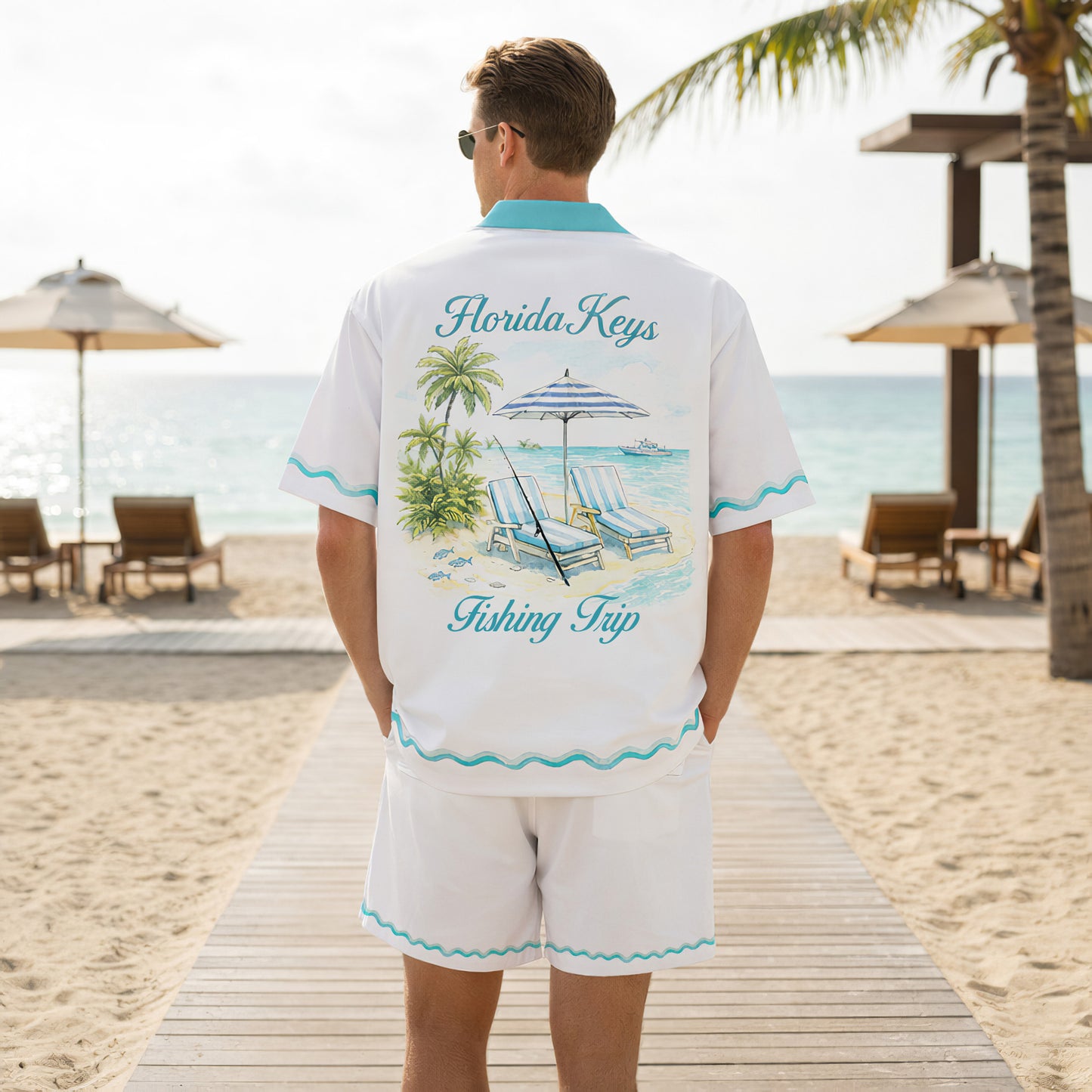 Florida Keys Fishing Trip Hawaiian Shirt & Shorts