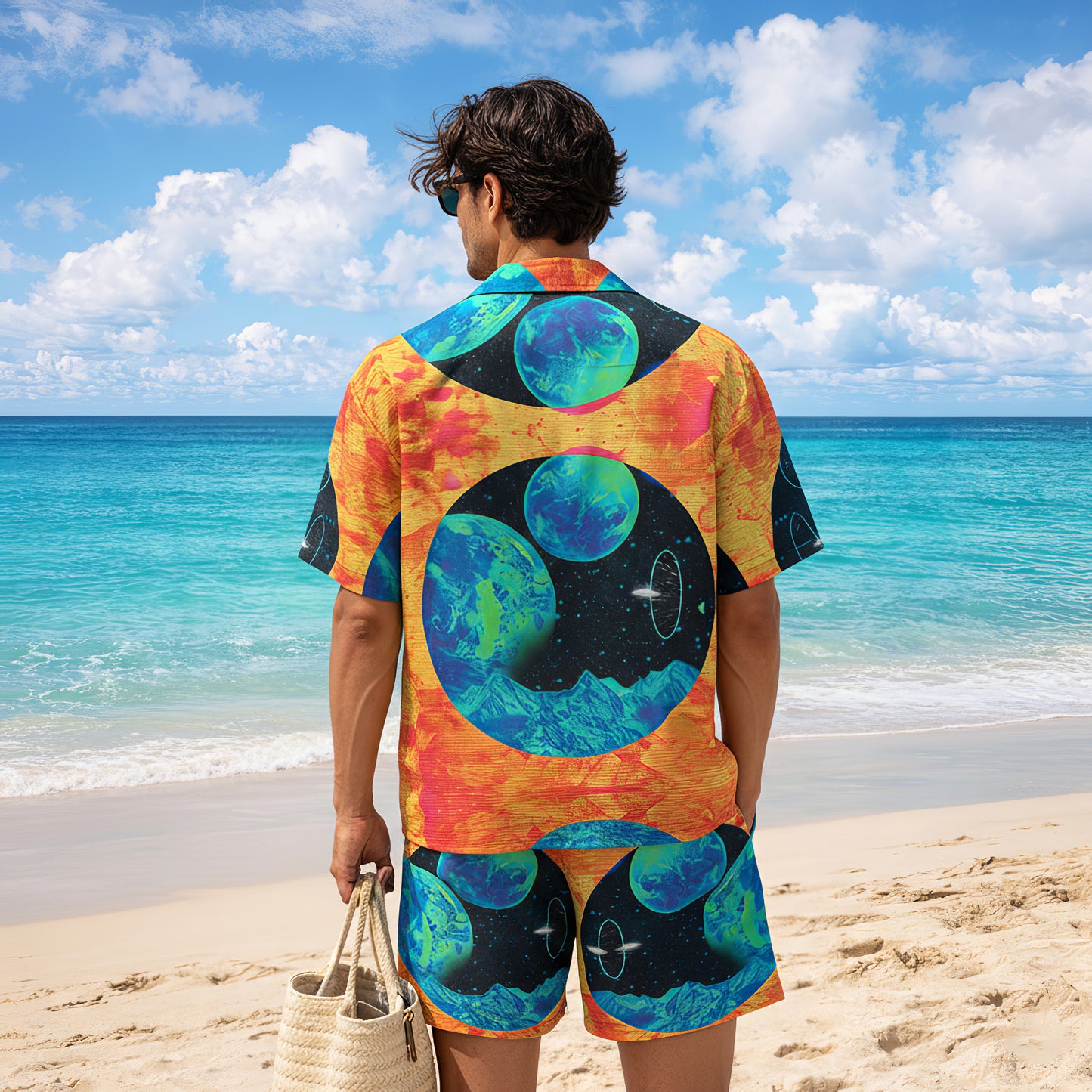 Galaxy Planet Summer Shirts & Shorts Set