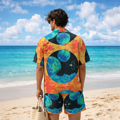Galaxy Planet Summer Shirts & Shorts Set