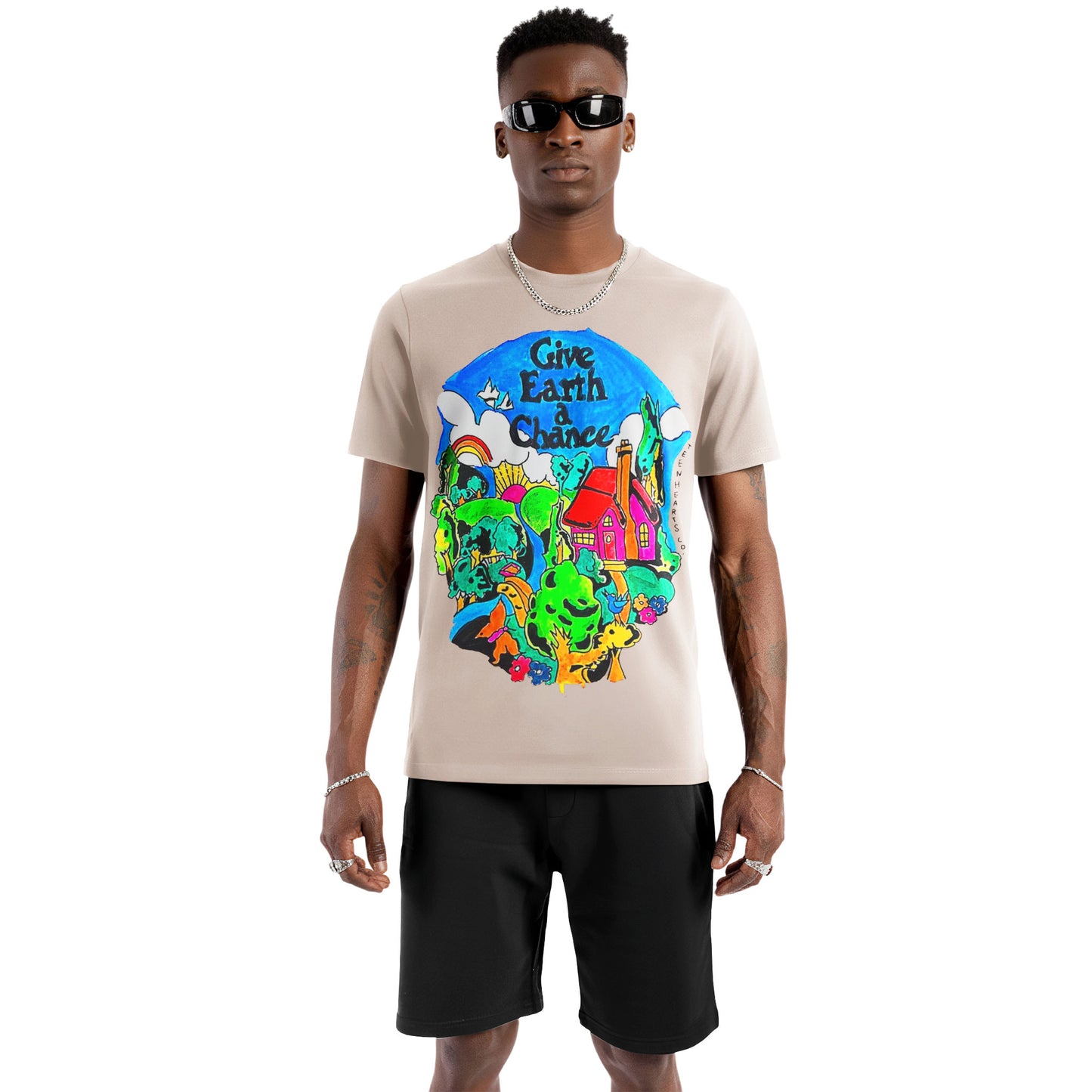 Give Earth a Chance Doodle Tee