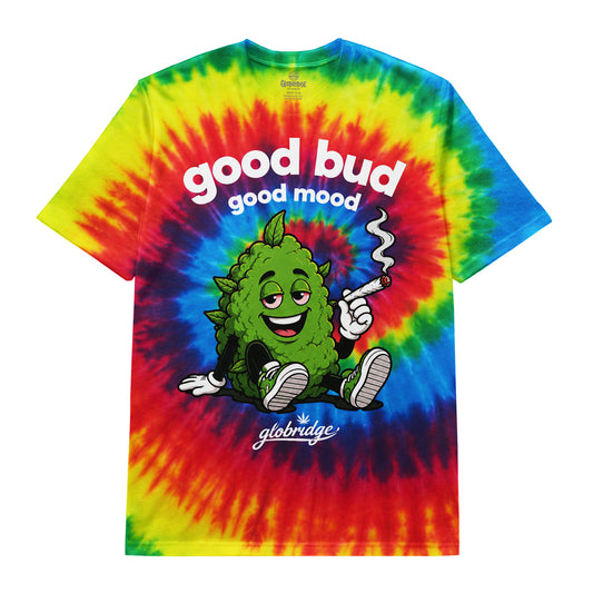 Good Bud Good Mood Stoner 420 Tie-Dye Tee