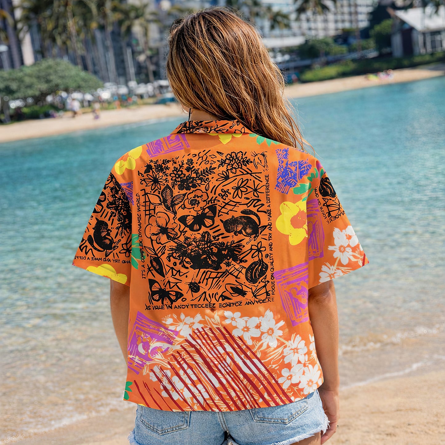 Graphic Floral Hawaiian Shirt
