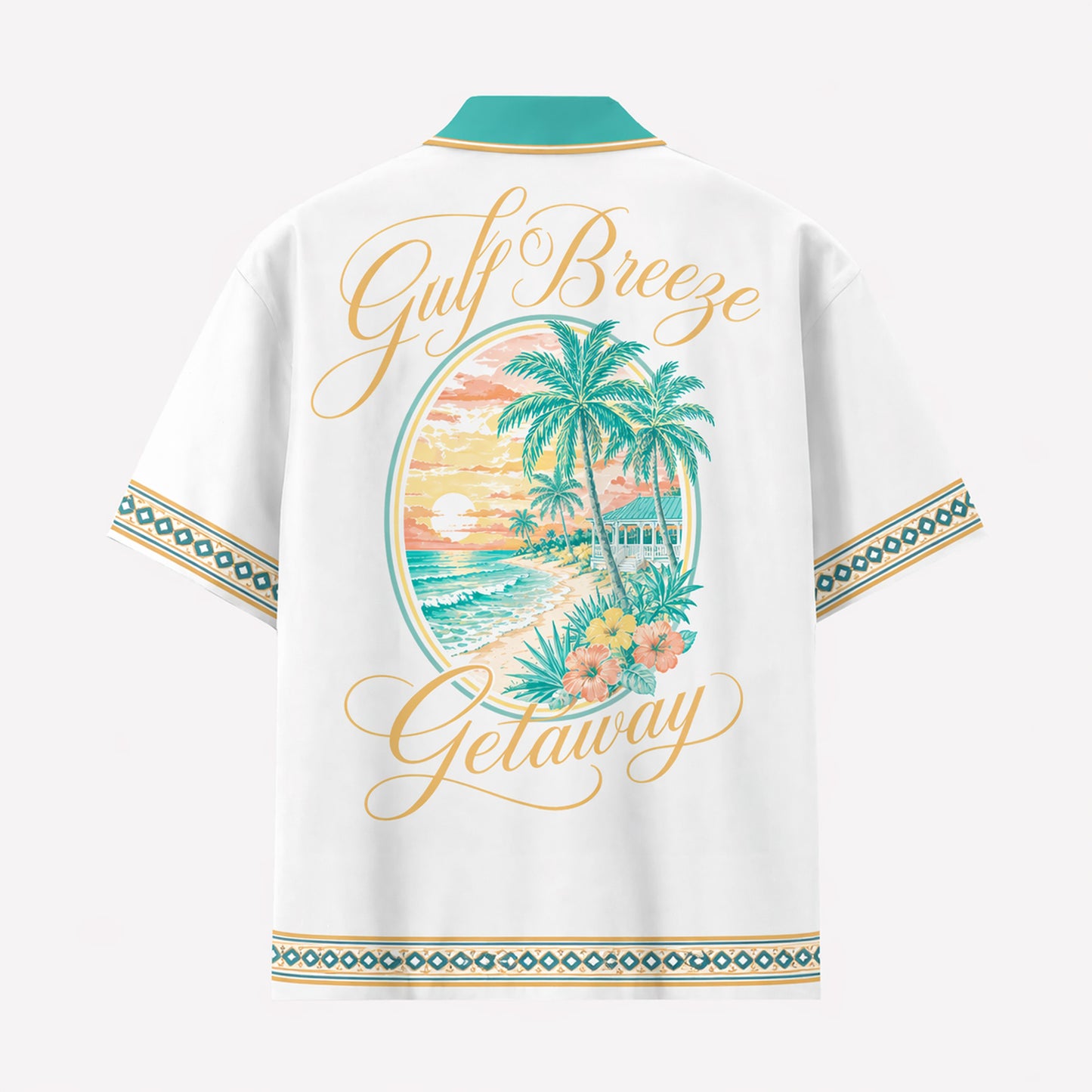 Gulf Breeze Getaway Hawaiian Shirt & Shorts Set