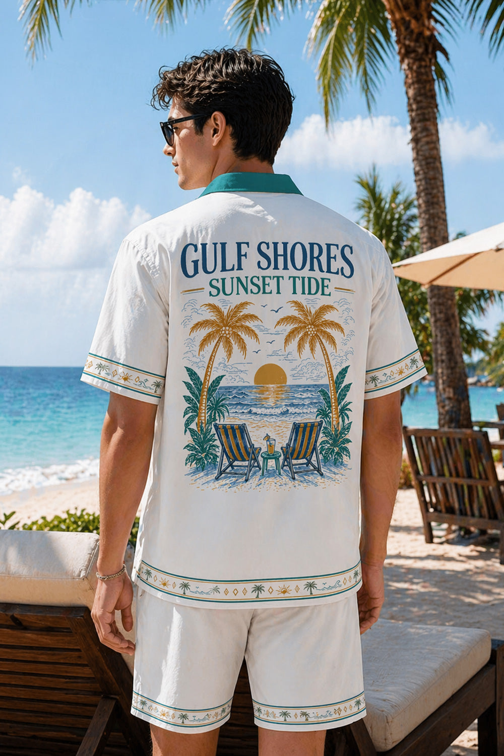 Gulf Shores Sunset Tide Shirt & Shorts Set
