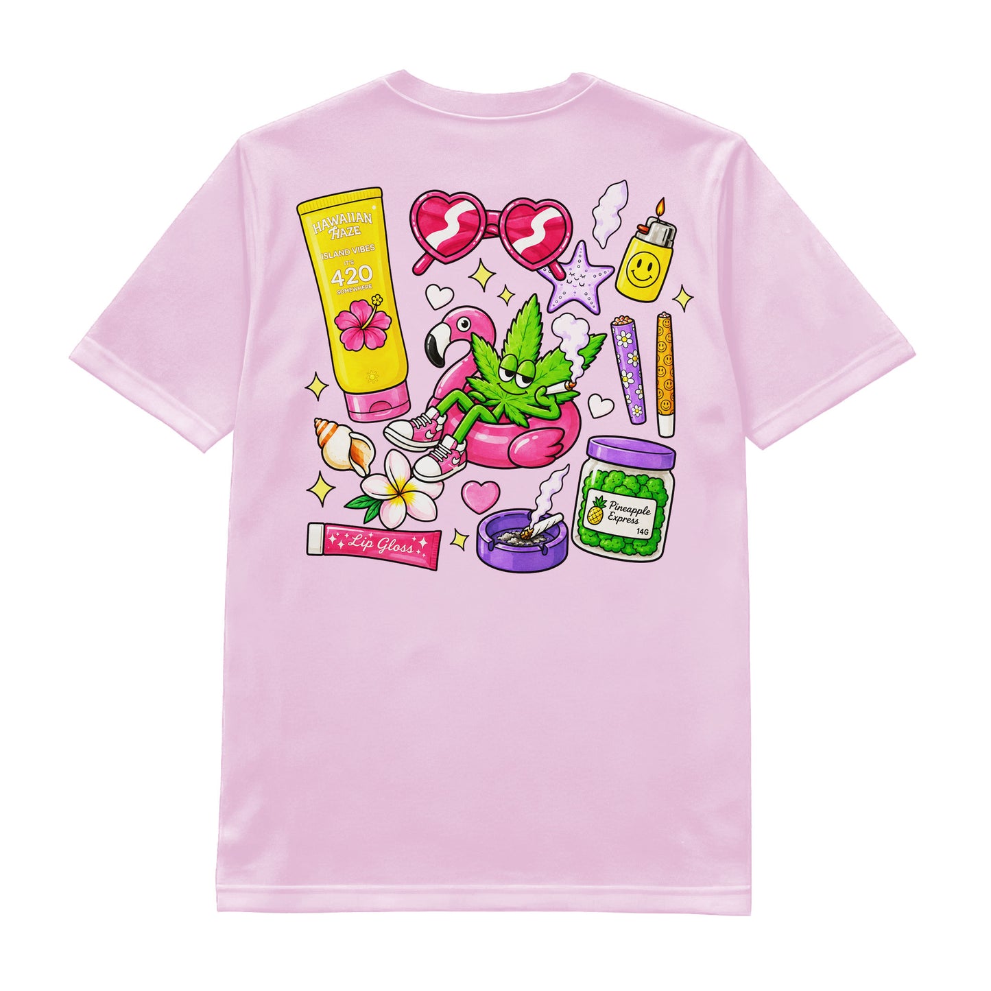 Hawaiian Haze Stoner Aesthetic Tee