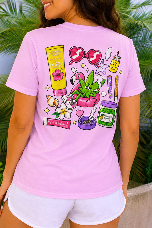 Hawaiian Haze Stoner Aesthetic Tee