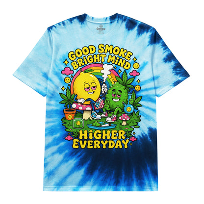 Higher Everyday Blue Tie-Dye Tee