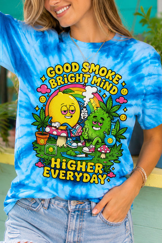 Higher Everyday Blue Tie-Dye Tee