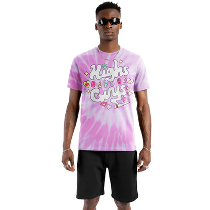 Highs Before Guys Pastel Tie-Dye T-Shirt