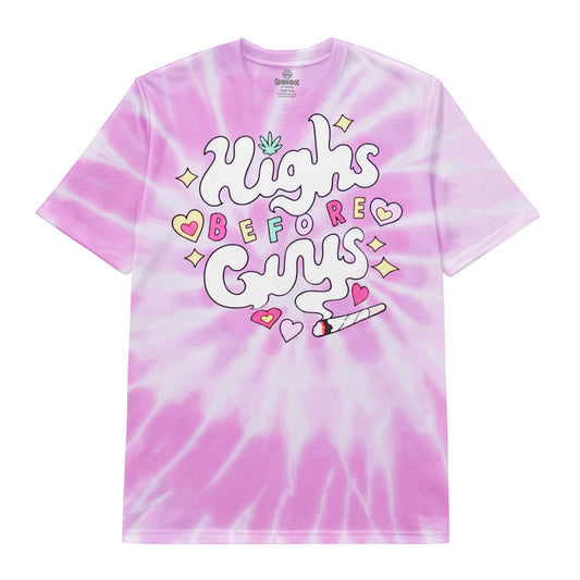 Highs Before Guys Pastel Tie-Dye T-Shirt
