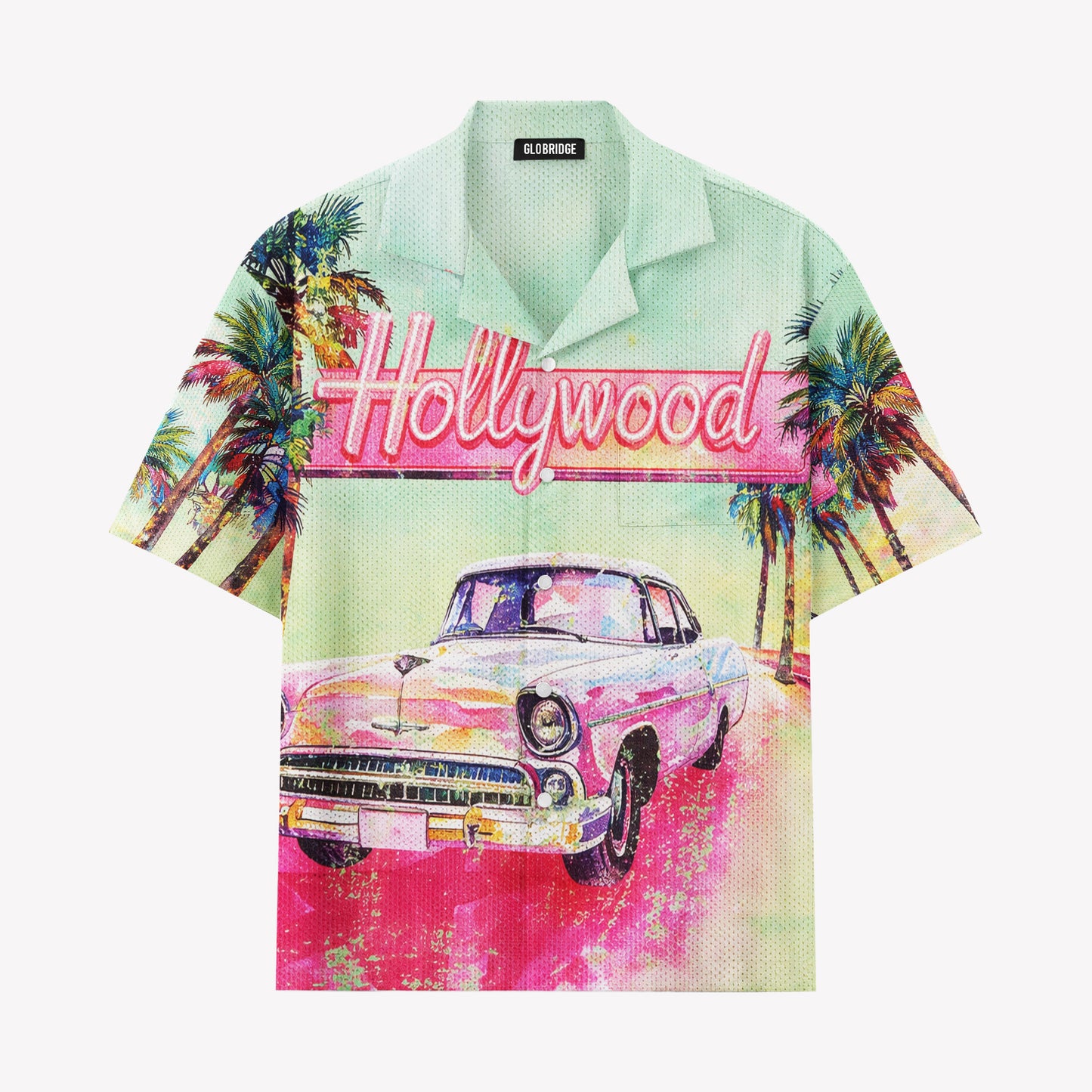 Hollywood Sunset Hawaiian Shirt & Shorts Set