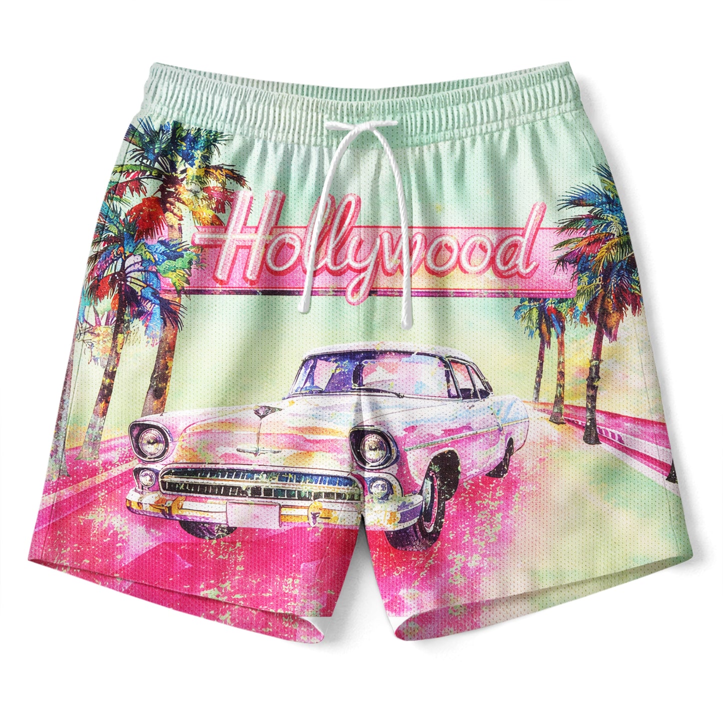 Hollywood Sunset Hawaiian Shirt & Shorts Set