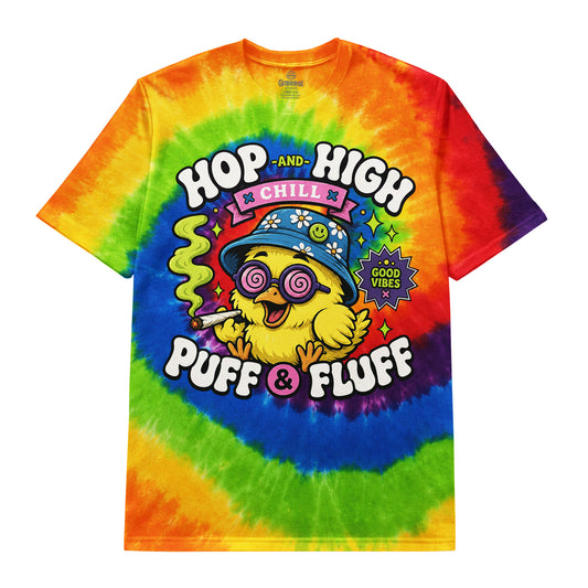 Hop and High Puff & Fluff Tie Dye Tee