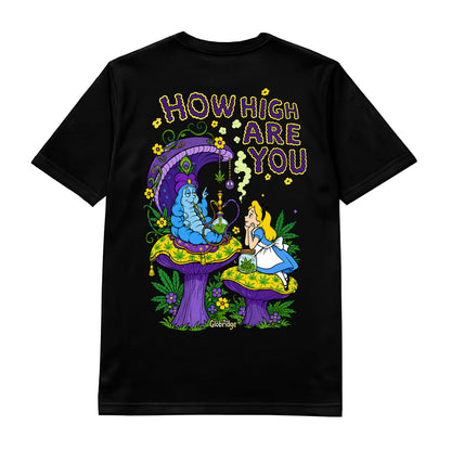 How High Are You Psychedelic Mushroom Graphic Tee
