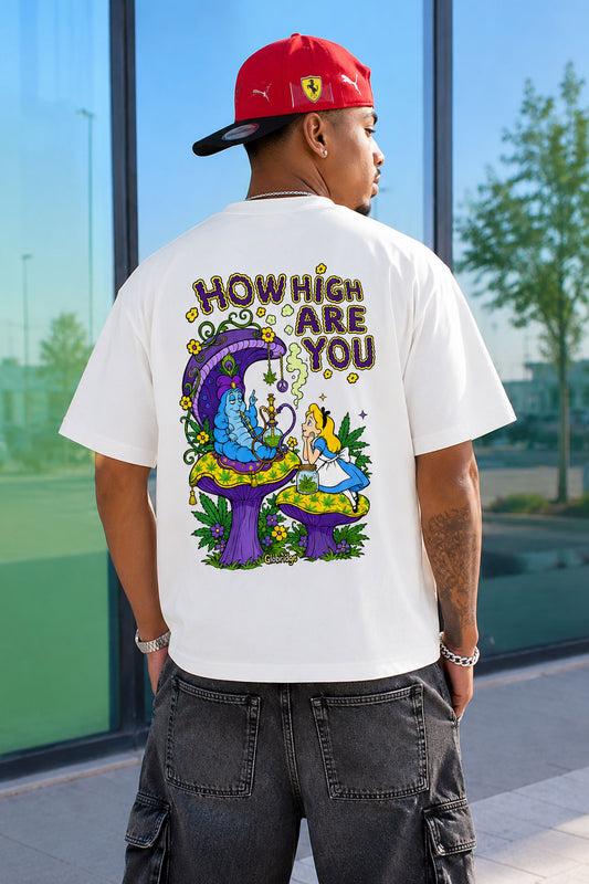 How High Are You Psychedelic Mushroom Tee