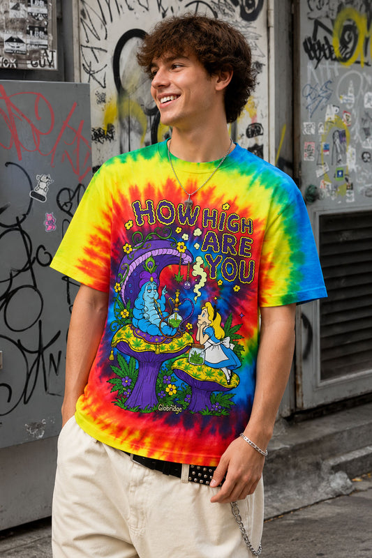 How High Are You Tie Dye Tee