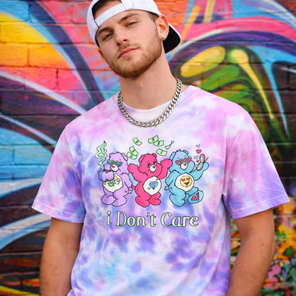 I Don’t Care Bears Tie-Dye T-Shirt