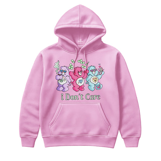I Don’t Care Cartoon Hoodie
