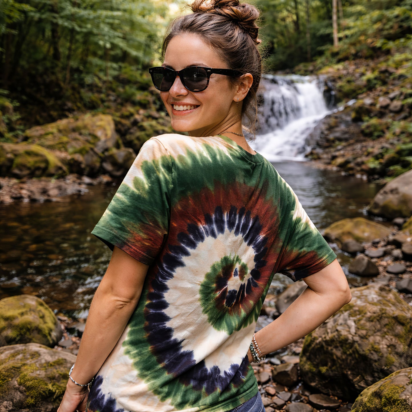 I’d Rather Be Stoned In The Forest Tie-Dye Tee