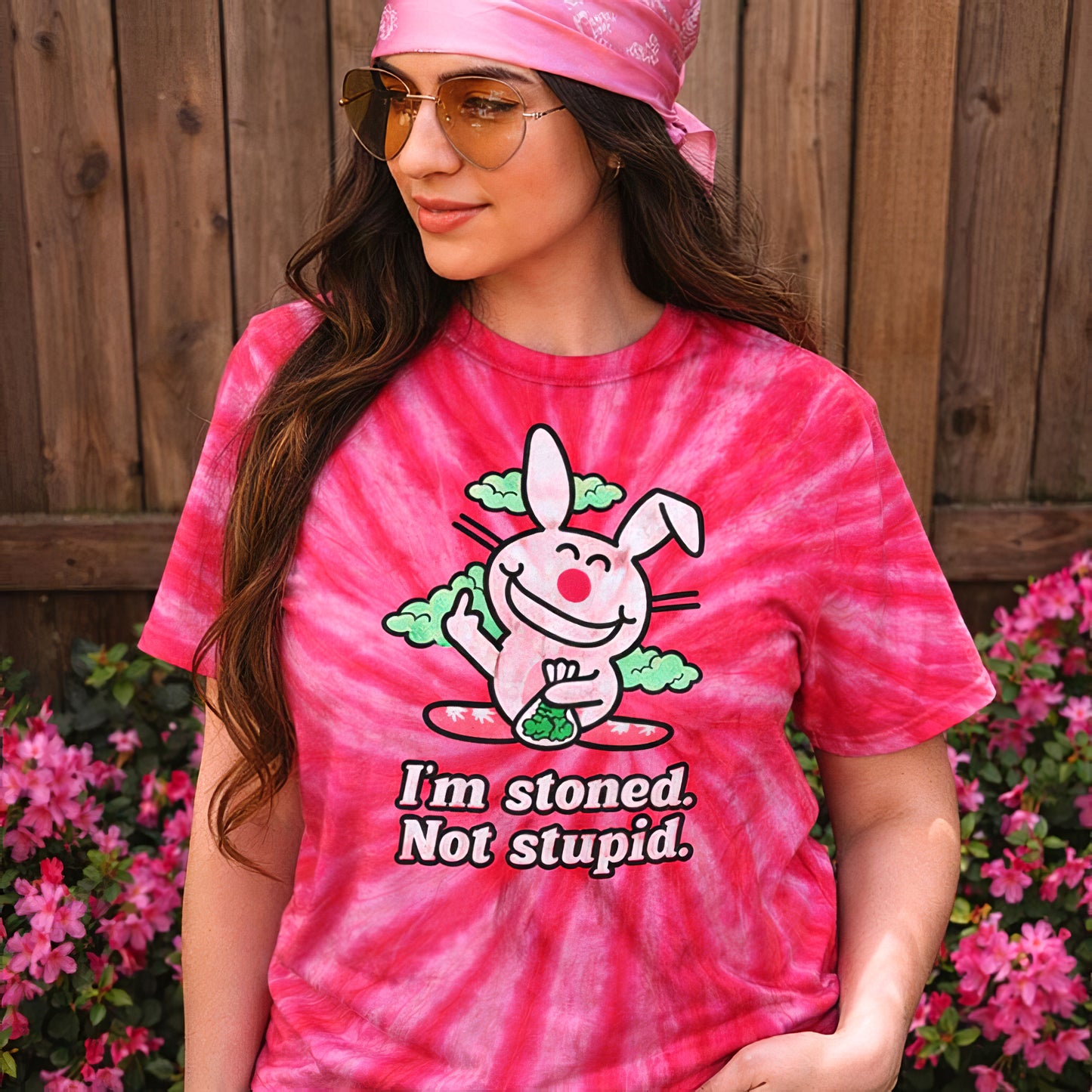 Im Stoned Not Stupid Tie-Dye Tee