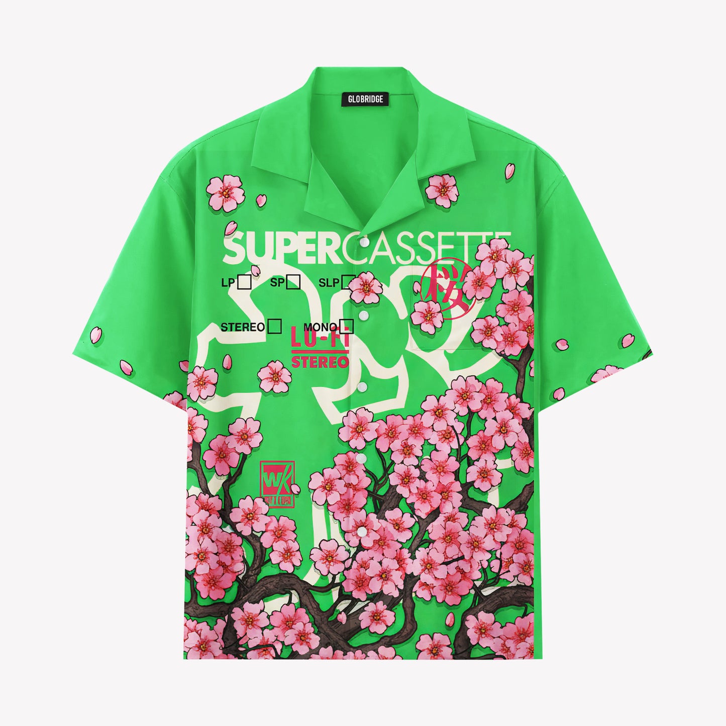Japanese Sakura Retro Cassette Hawaiian Shirt