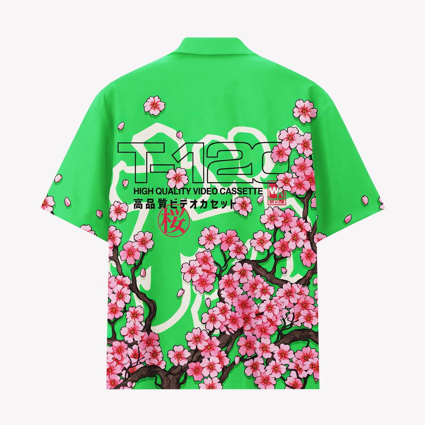 Japanese Sakura Retro Cassette Hawaiian Shirt