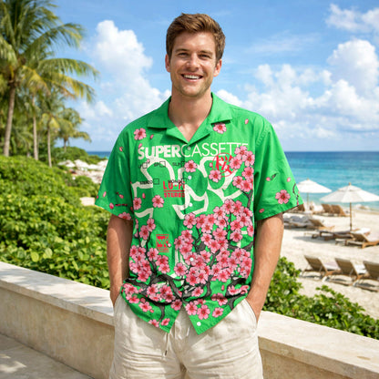 Japanese Sakura Retro Cassette Hawaiian Shirt