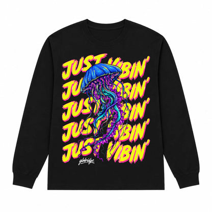 Just Vibin’ Jellyfish Long Sleeve Shirt
