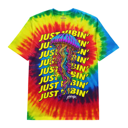 Just Vibin’ Jellyfish Tie Dye Tee