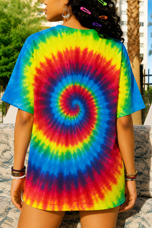 Just Vibin’ Jellyfish Tie Dye Tee