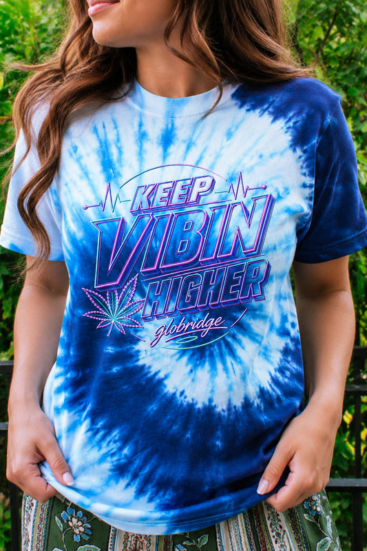 Keep Vibin Higher Tie Dye Tee