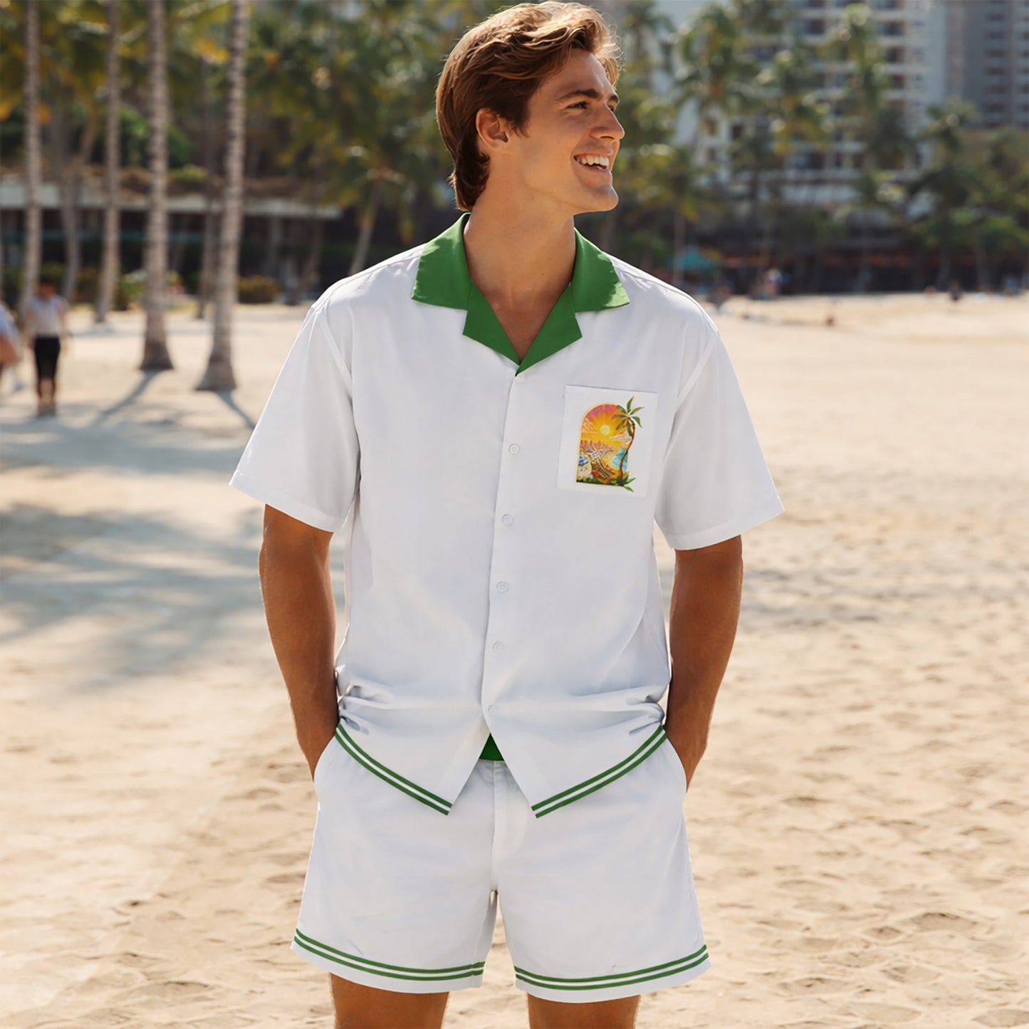 Key West Sunset Bar Hawaiian Shirt & Shorts