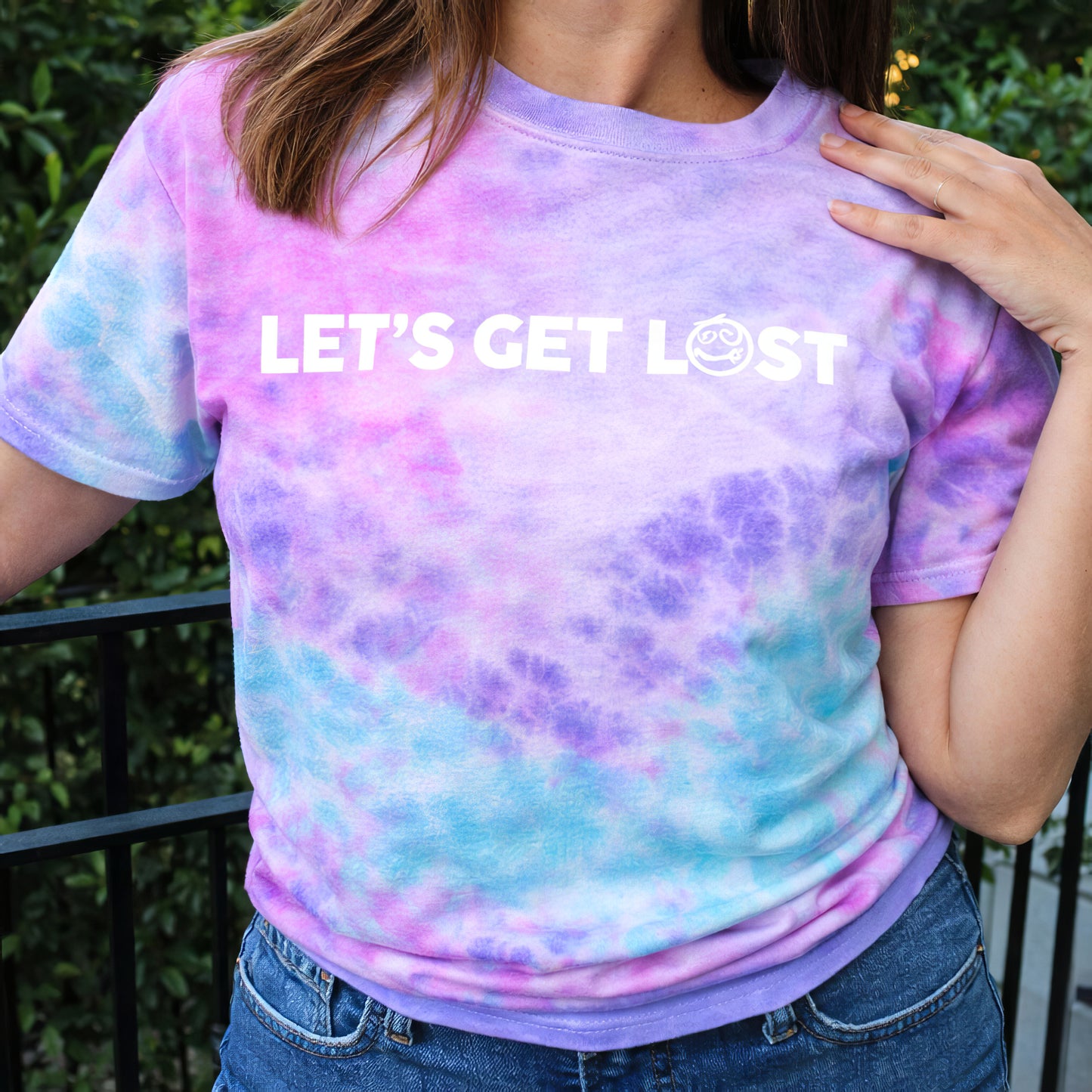 Let’s Get Lost Tie Dye T-Shirt