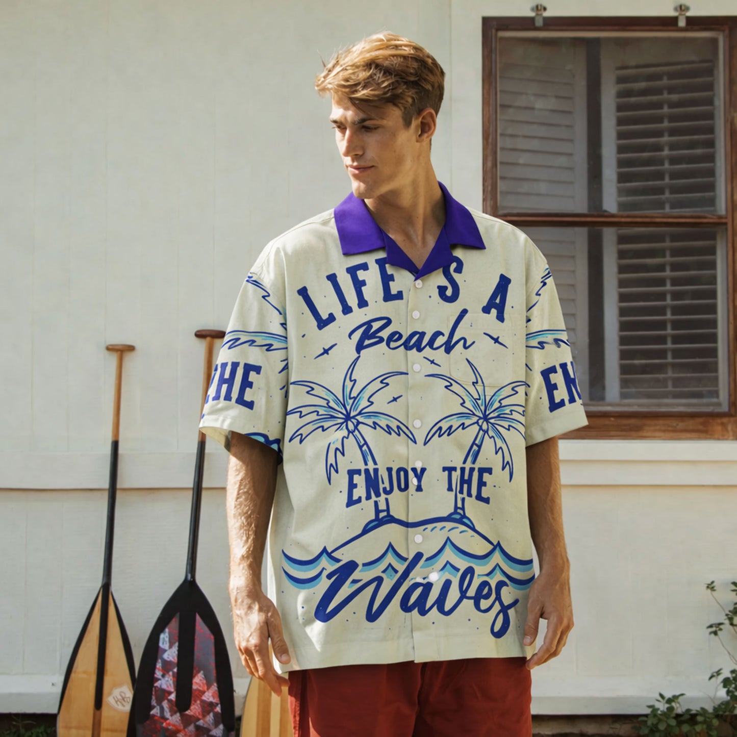 Life Is A Beach Hawaiian Shirt