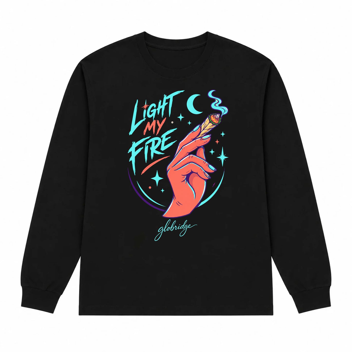 Light My Fire Cannabis Graphic Long Sleeve Shirt