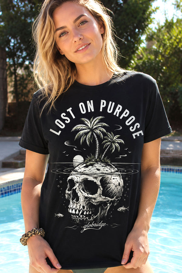 Lost on Purpose Skull Island Tee