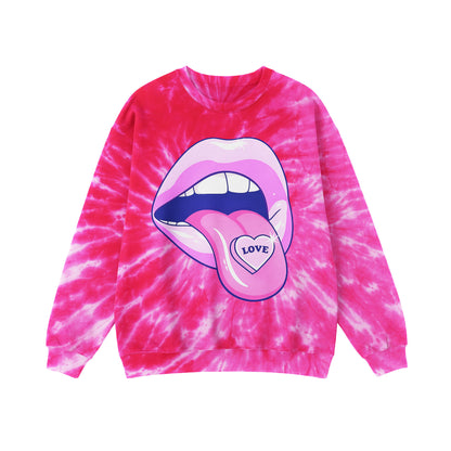 Love Is A Drug Worth Taking Tie Dye Sweatshirt