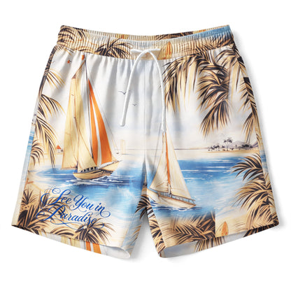 Luxury Coastal Hawaiian Shirt & Shorts Set