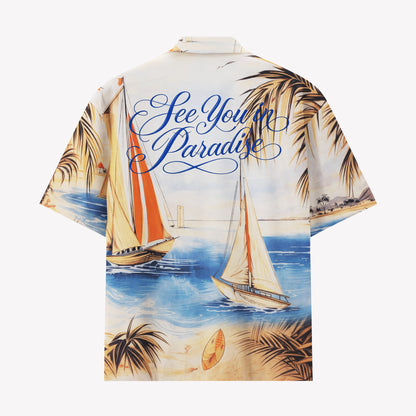 Luxury Coastal Hawaiian Shirt & Shorts Set