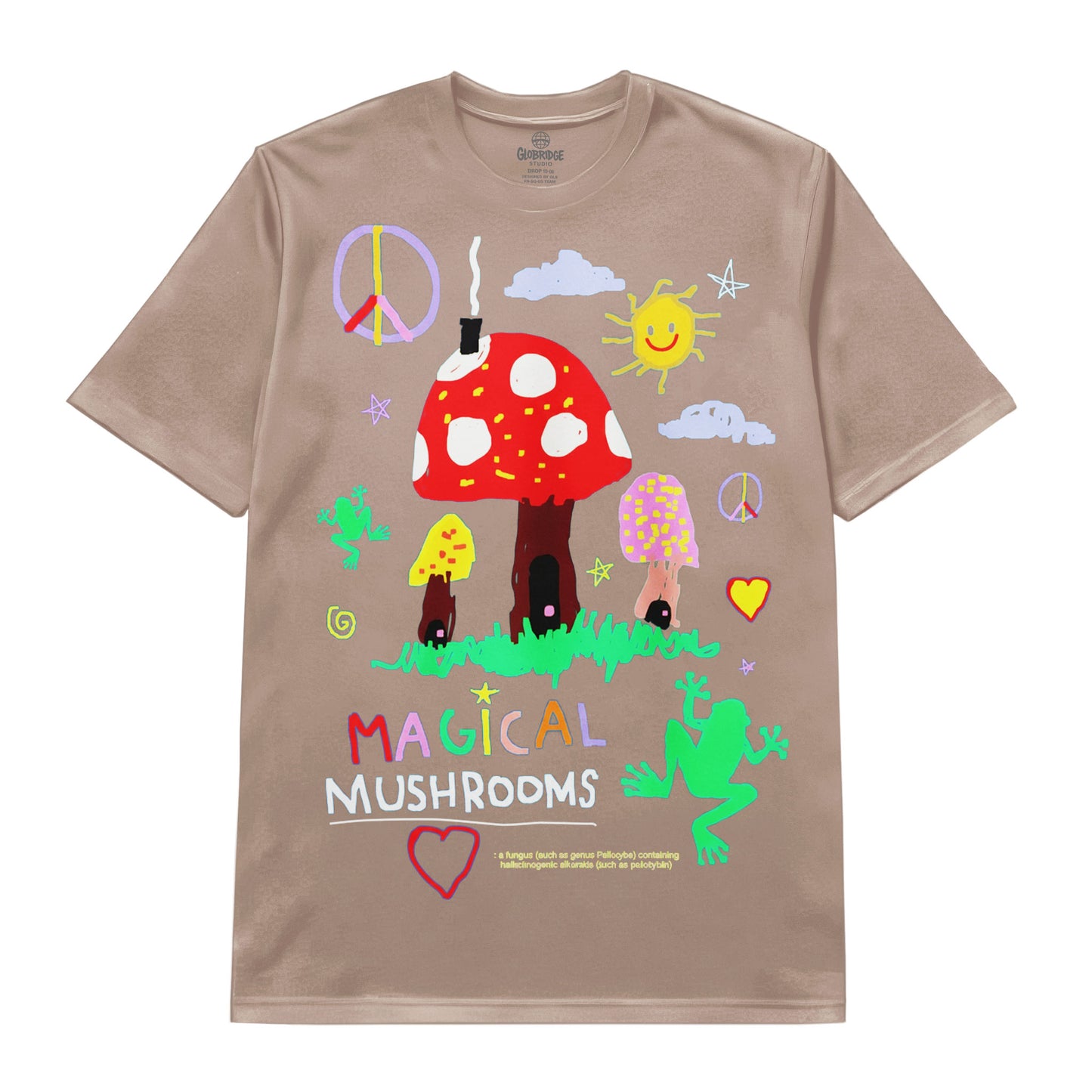 Magical Mushroom Doodle Art Tee