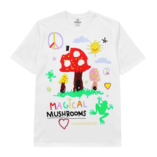 Magical Mushroom Doodle Art Tee