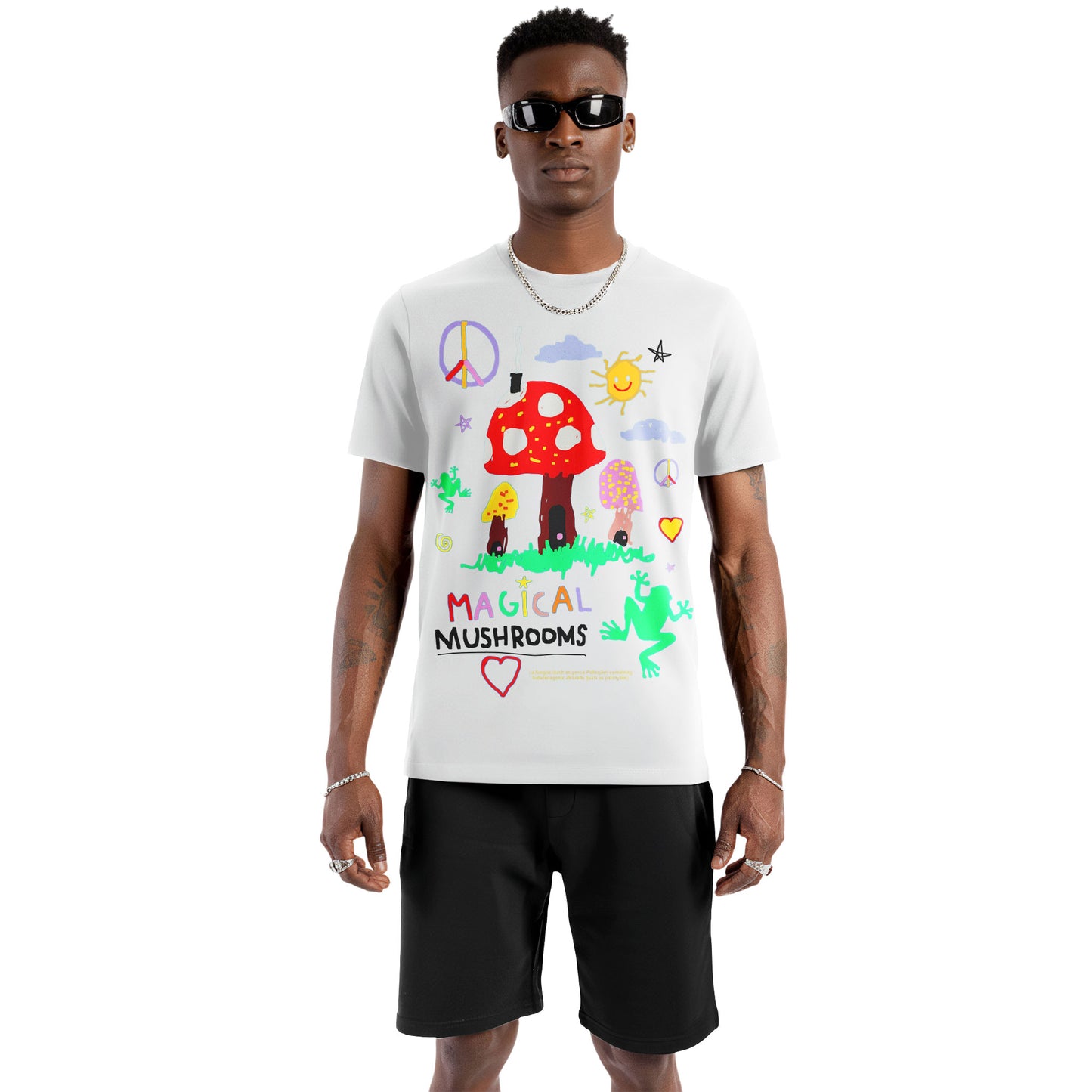 Magical Mushroom Doodle Art Tee