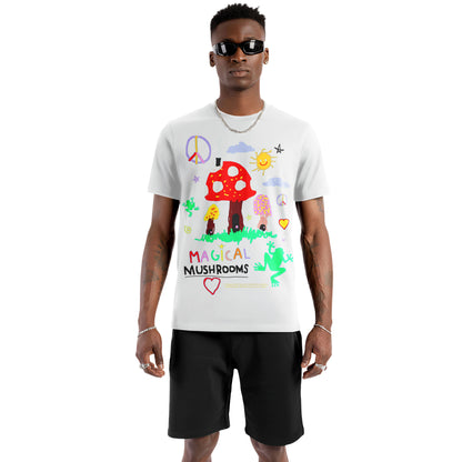 Magical Mushroom Doodle Art Tee