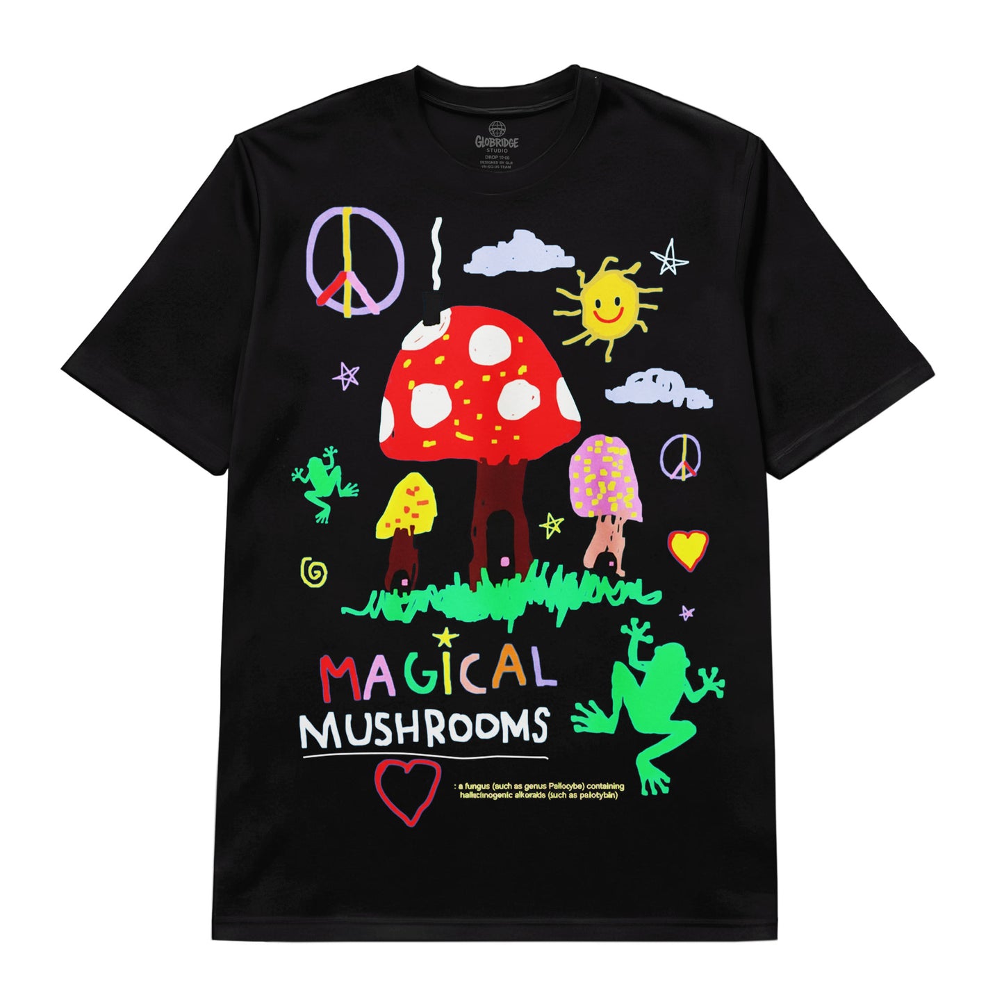 Magical Mushroom Doodle Art Tee