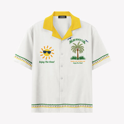 Malibu Beach Club Tropical Hawaiian Shirt & Shorts Set