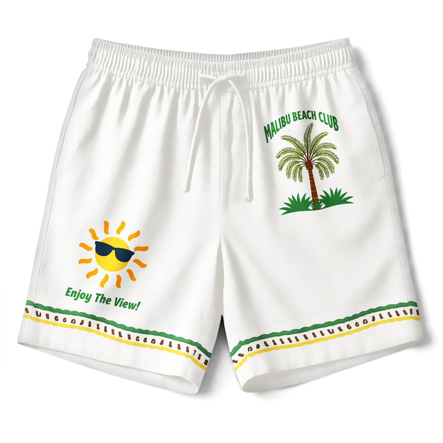 Malibu Beach Club Tropical Hawaiian Shirt & Shorts Set